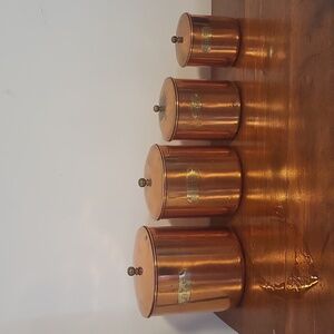 Vintage Copper canister set